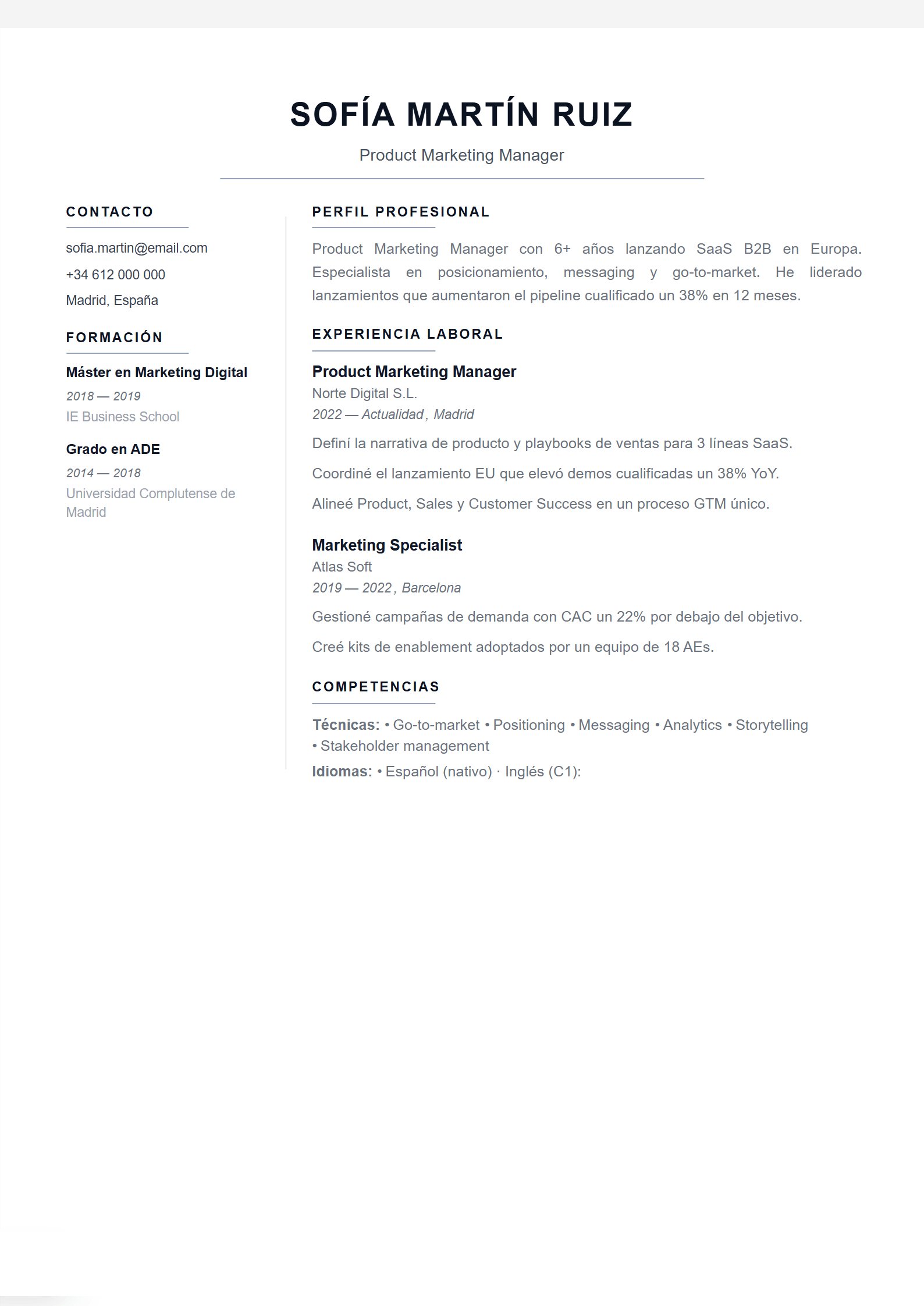 Ailevare Consulting — ejemplo