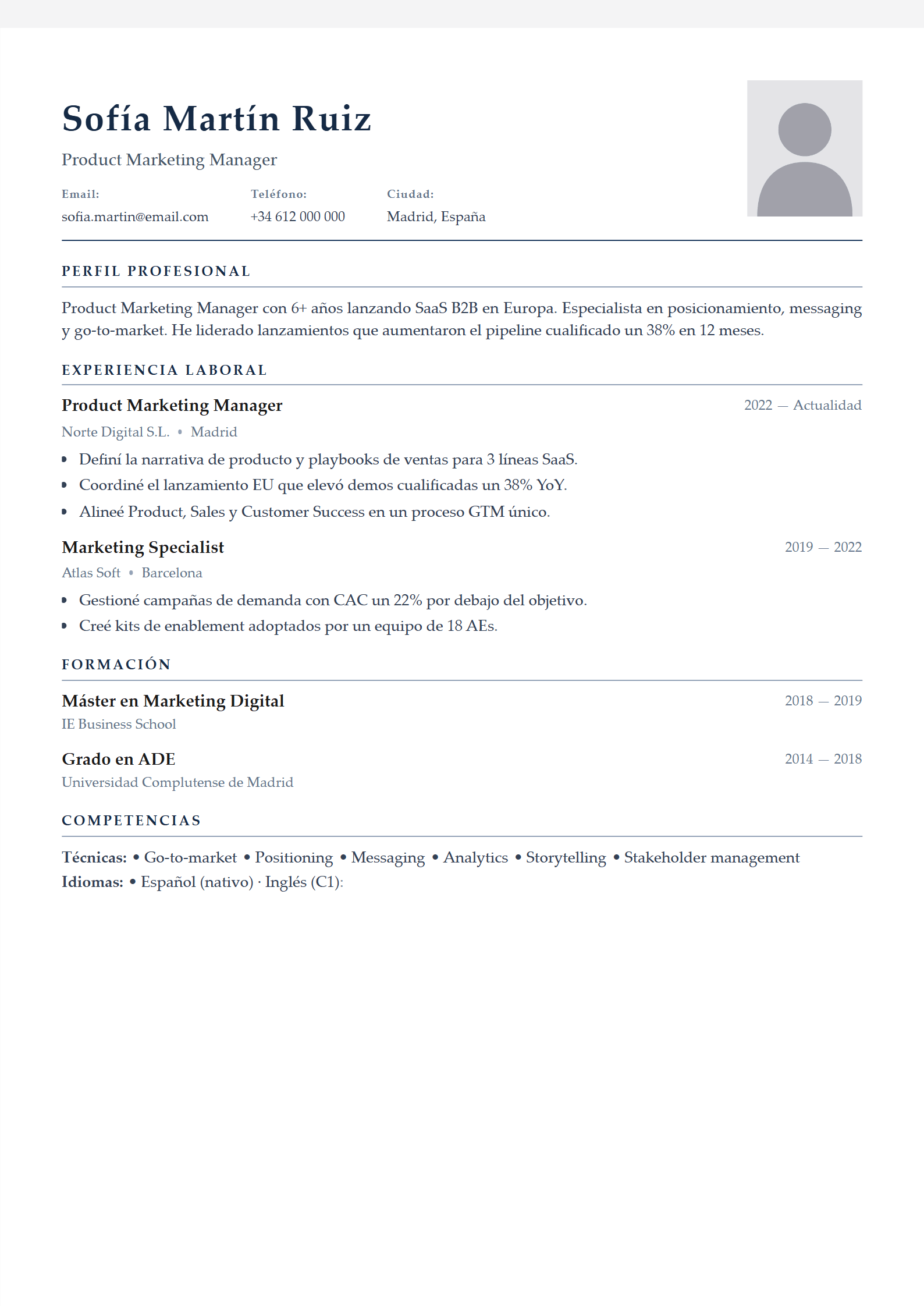 Ailevare Executive — ejemplo